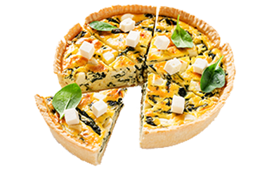 Pizza's, flammkuchen & quiches